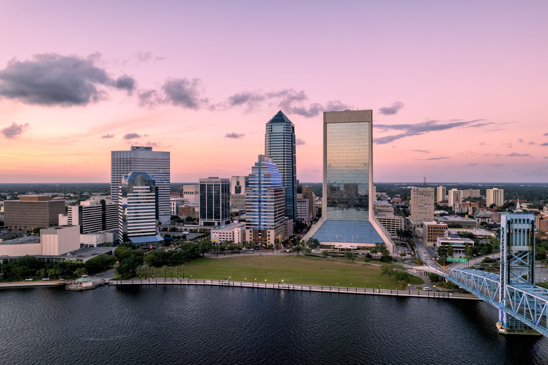 Jacksonville Skyline at Dusk