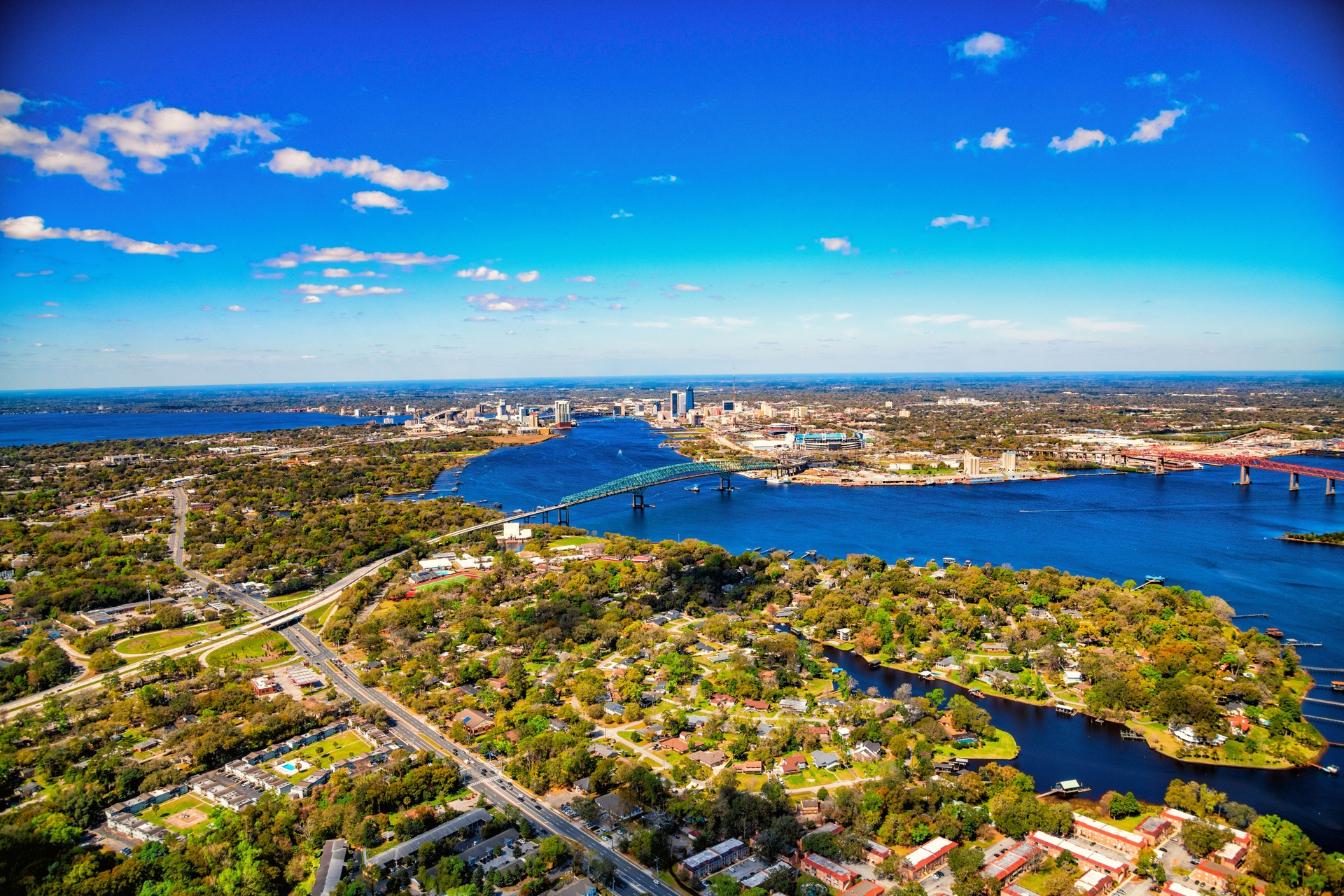 Jacksonville Metro Area From Above